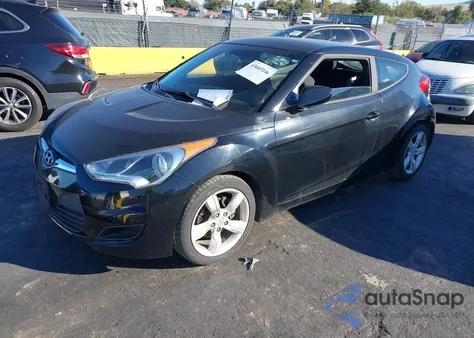 2012 Hyundai Veloster Base W/Black from USA, damaged, VIN KMHTC6AD2CU029761